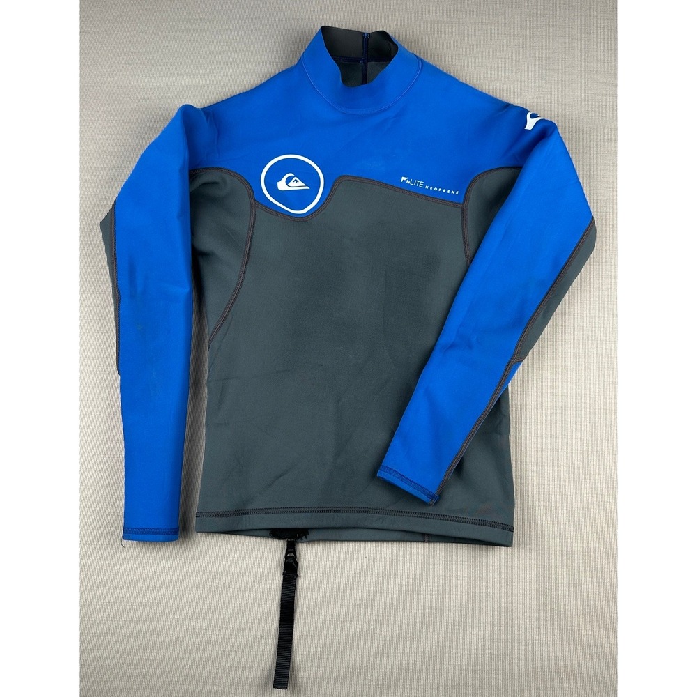 Quiksilver Syncro Series 1.5mm Neoprene Wetsuit Top Blue Grey EQYW803011 Small